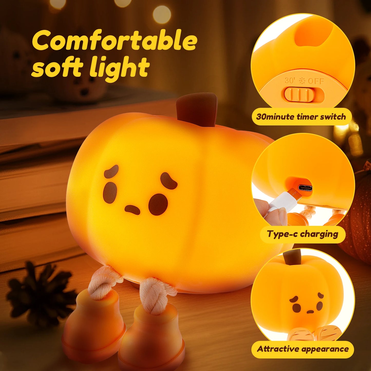 Halloween Pumpkin Night Light